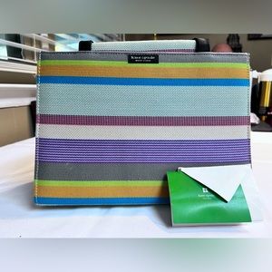 Pre-Owned Kate Spade Striped Handbag